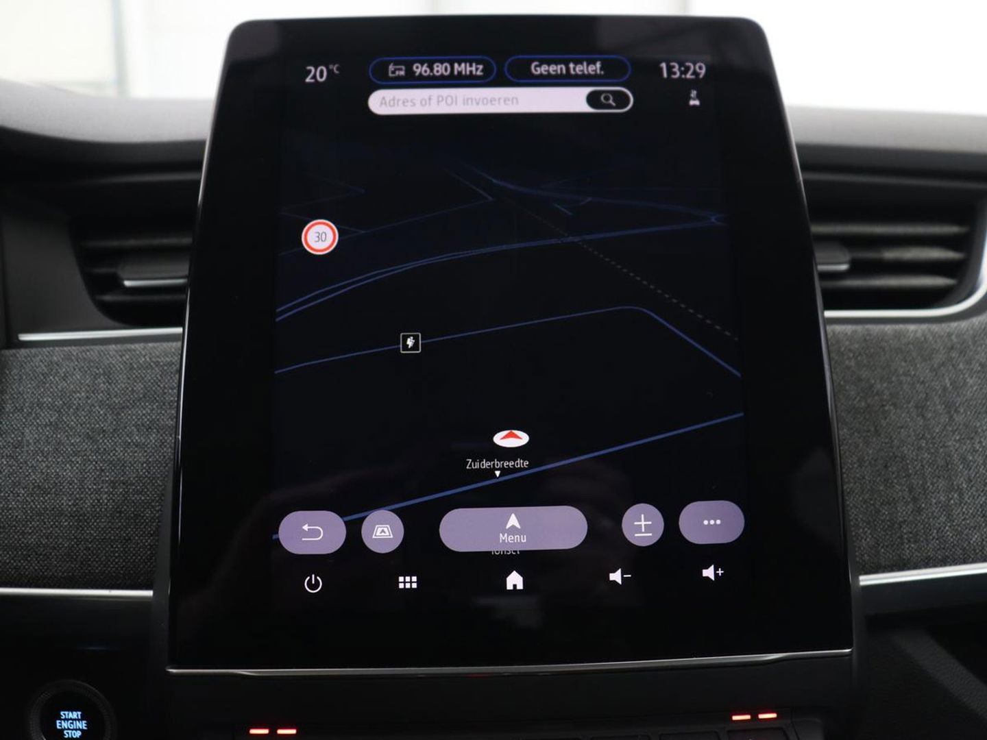 Renault ZOE R135 Intens Business 52 kWh | Stoel & stuurverwarming | Warmtepomp | Half leder | Carplay | Full LED | Keyless | Camera | Navigatie | Digital Cockpit | Climate control