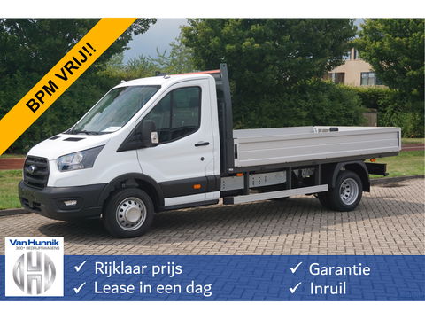 Ford Transit 350L Open laadbak 170PK Dubbellucht L3 Airco, Camera, 3.5T, 230V Omv. Trekhaak! NR. 411
