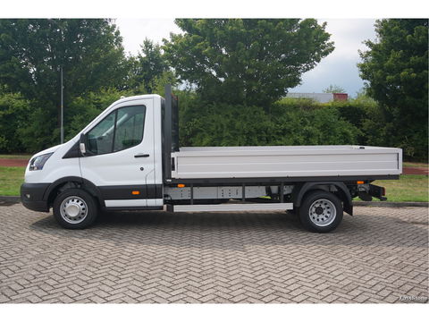 Ford Transit 350L Open laadbak 170PK Dubbellucht L3 Airco, Camera, 3.5T, 230V Omv. Trekhaak! NR. 411