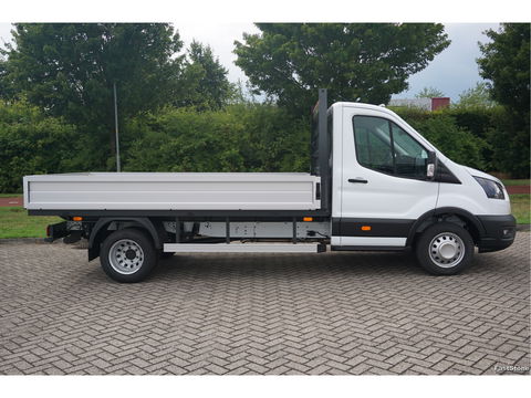 Ford Transit 350L Open laadbak 170PK Dubbellucht L3 Airco, Camera, 3.5T, 230V Omv. Trekhaak! NR. 411
