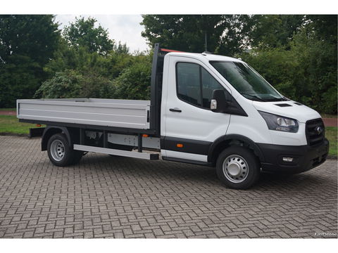 Ford Transit 350L Open laadbak 170PK Dubbellucht L3 Airco, Camera, 3.5T, 230V Omv. Trekhaak! NR. 411