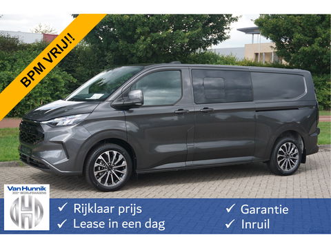 Ford Transit Custom 320L 170PK DC JWR Edition AUT BPM VRIJ!! Navi, ACC, Trekhaak, 360° Cam, 19" Velgen NR. 744