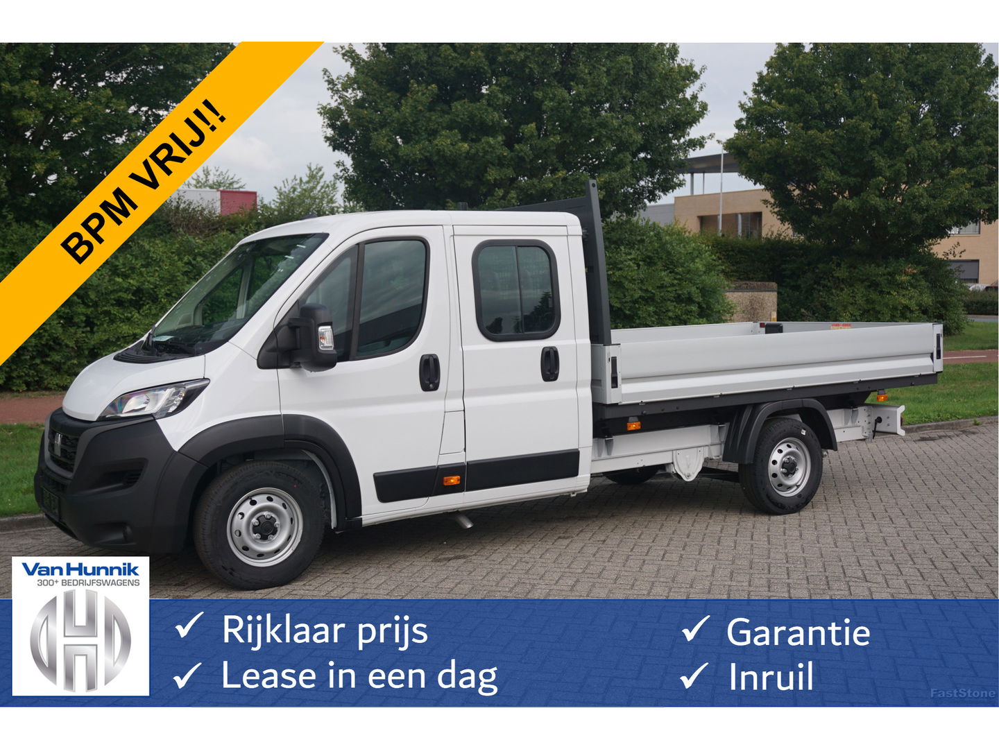 Fiat Ducato 35 Maxi DOKA 140PK L4 Open Laadbak BPM VRIJ Apple CP/Android A, Cruise, Climate!! NR. 426