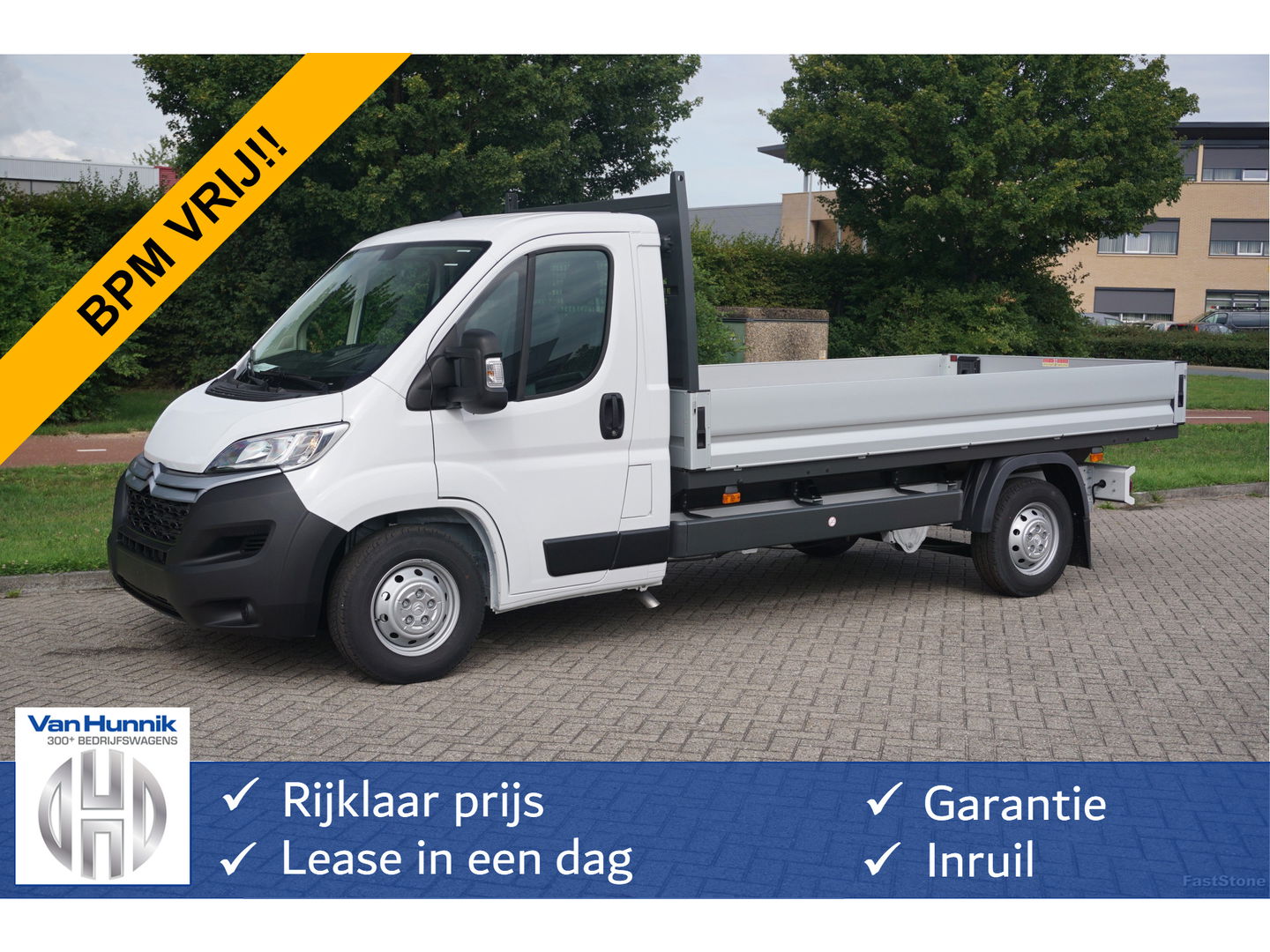 Citroƫn Jumper Heavy 35 2.2 140PK Open laadbak BPM VRIJ!! Apple CP/Android A, Climate, Cruise!! NR. 427