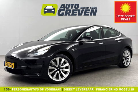 Tesla Model 3 Long Range AWD 75 kWh 360Camera 351PK Autopilot Pano Memory LED Cruise Clima 19"LMV Navi PDC Stoelverwarming
