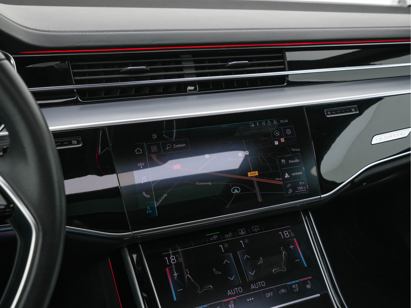 Audi A8 60 TFSI e quattro Lang Pro Line Plus (INCL.BTW) *PANO | VALCONA-LEATHER | MATRIX-LED | ADAPTIVE-CRUISE | BLIND-SPOT | SOFT-CLOSE | BANG&OLUFSEN | TOP-VIEW | MEMORY-PACK | MASSAGE | KEYLESS | DIGI-COCKPIT | NAVI-FULLMAP | 20''ALU
