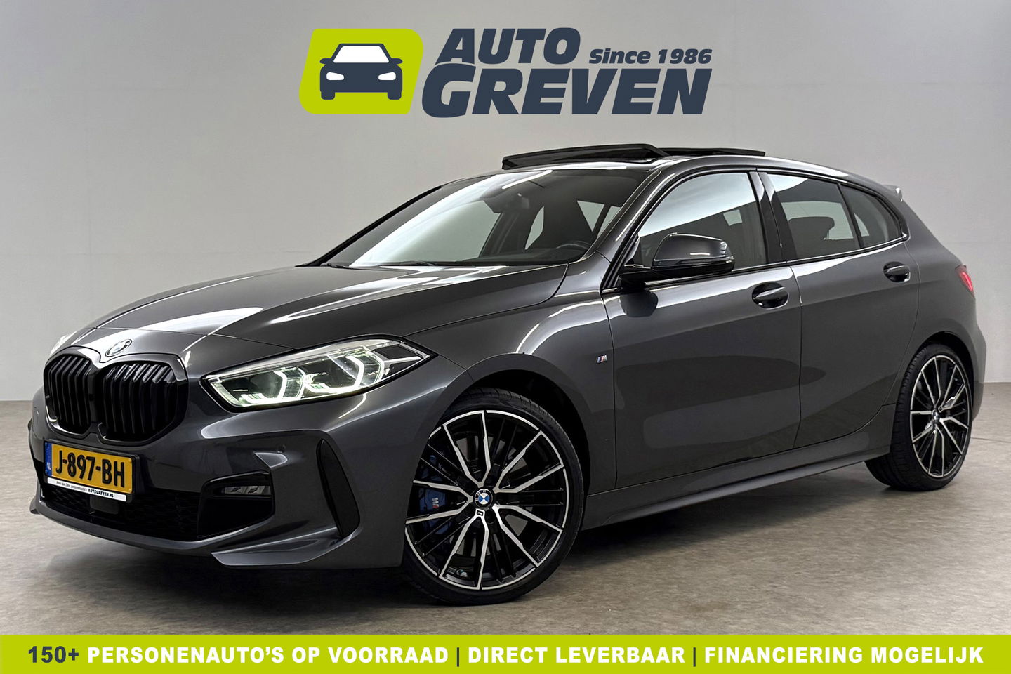 BMW 1-serie 118i M-Sport 141PK Pano Sfeer Virtual LED Carplay Clima Cruise Navi PDC 19"LMV