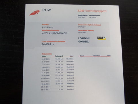 Audi A1 Sportback 1.0 TFSI Adrenalin S-Line "Origineel NL!" Navigatie 17"Velgen Cruise, van 2e eigenaar in zeer nette staat !