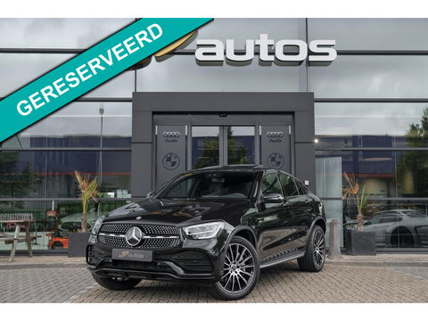 Mercedes-Benz GLC Coupé GLC300e AMG 320pk 4MATIC Schuifdak Burmester Camera MBUX Trekhaak elektrisch 20" LMV