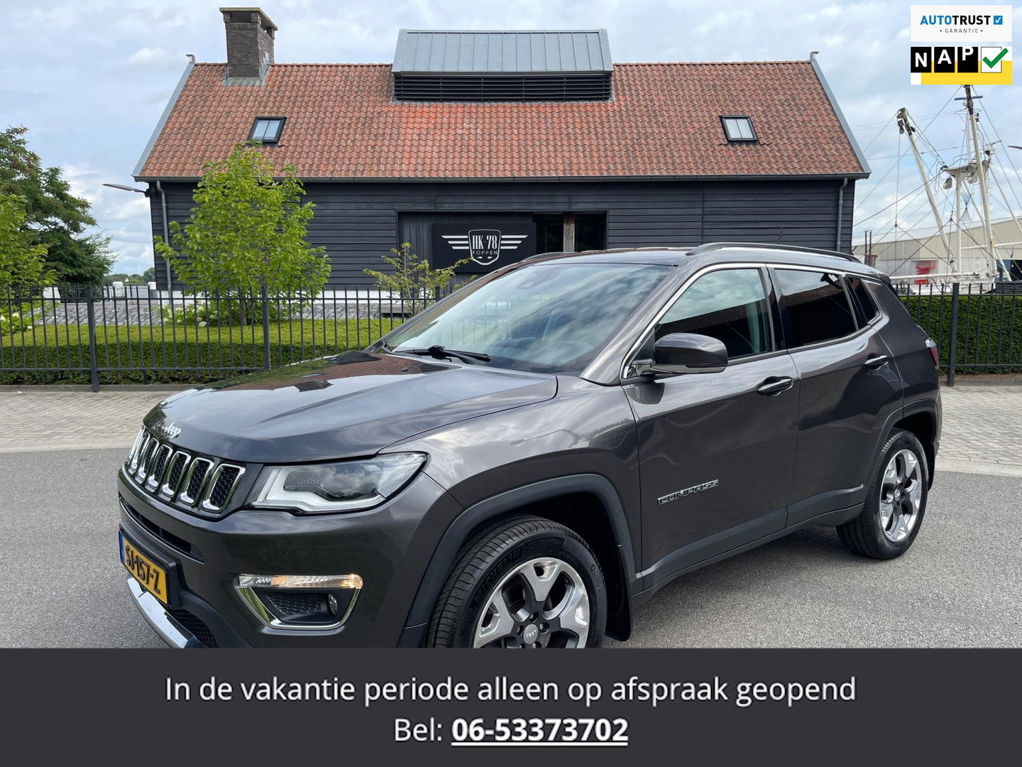Jeep Compass 1.4 MultiAir Opening Edition 4x4 AUTOMAAT LEER NAVI CAMERA TREKHAAK