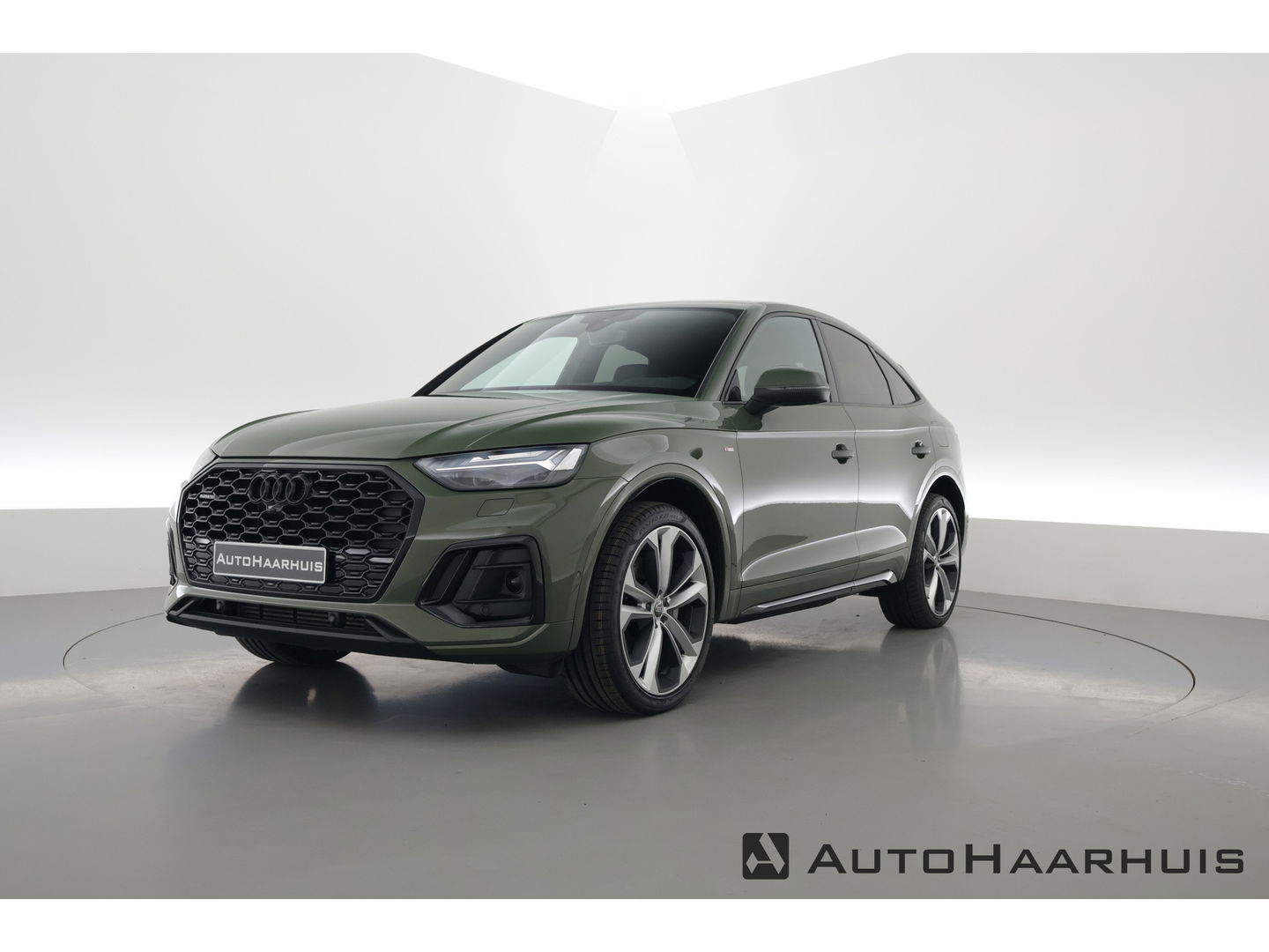 Audi Q5 Sportback 55 TFSI e S Line | District Groen | Luchtvering | HUD | Bang & Olufsen | 360cam |