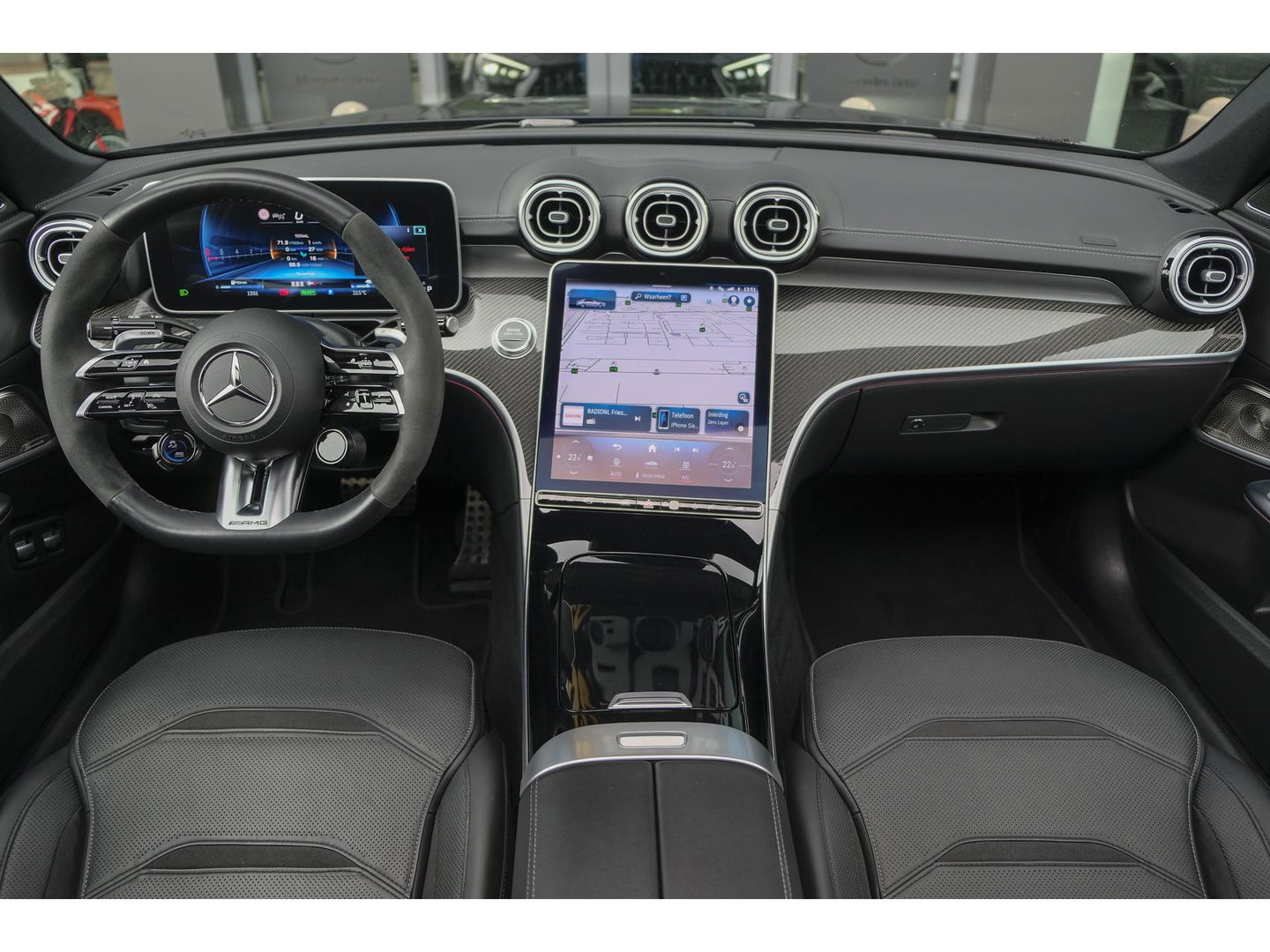 Mercedes-Benz C-Klasse C63s AMG 680pk E-performance Panoramadak *BTW* 4-Wielsturing Burmester 3d AMG Driver pack