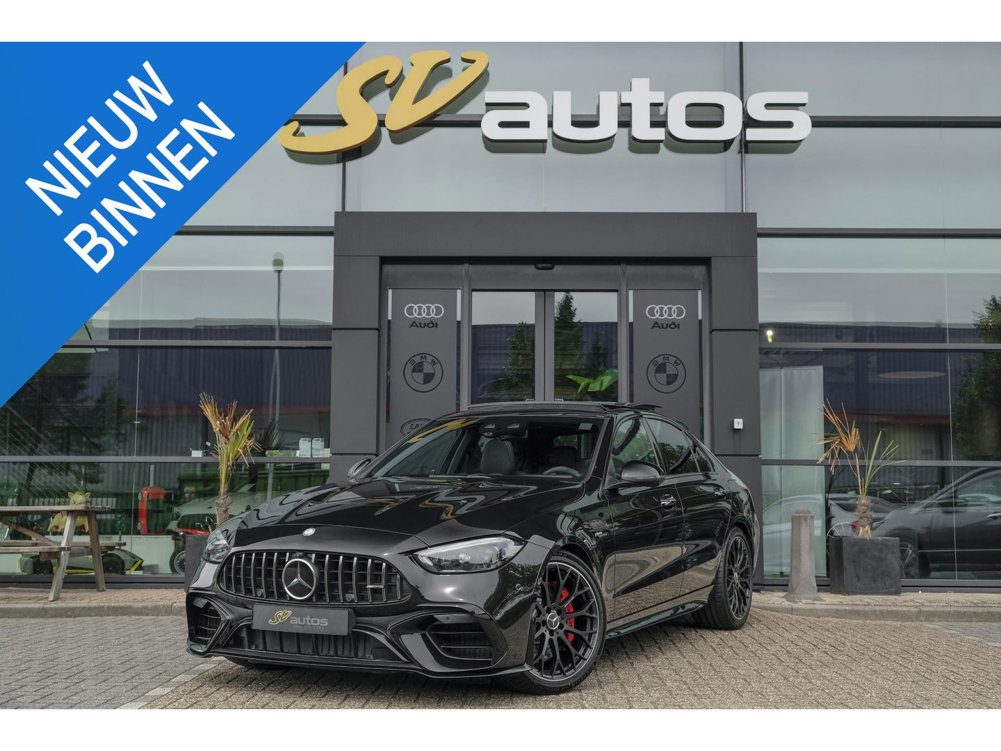Mercedes-Benz C-Klasse C63s AMG 680pk E-performance Panoramadak *BTW* 4-Wielsturing Burmester 3d AMG Driver pack