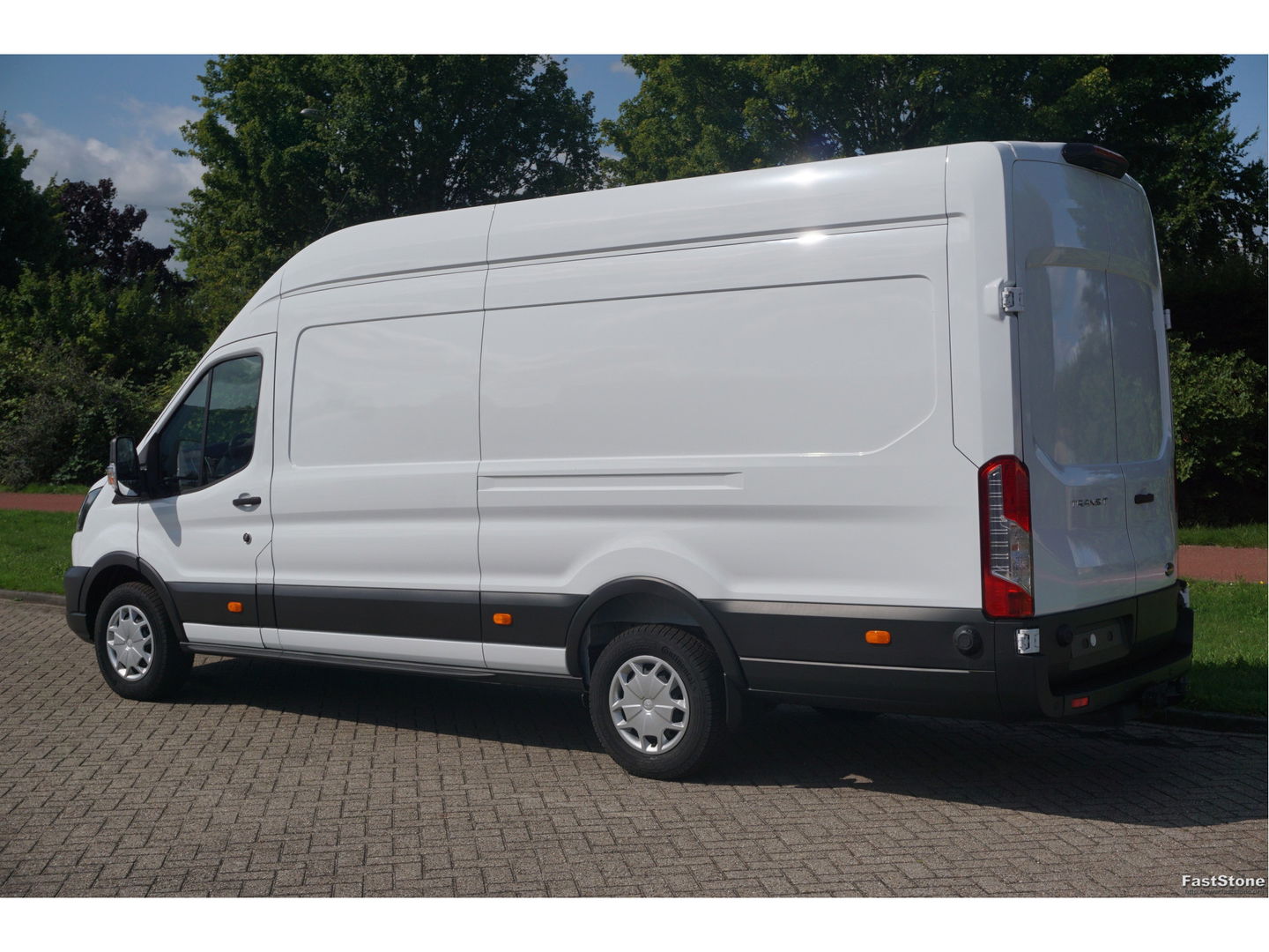 Ford Transit 350L 130PK L4H3 BPM VRIJ!! 12" Sync4 Navi, Trekhaak, Stoel-Stoel!! NR. 437