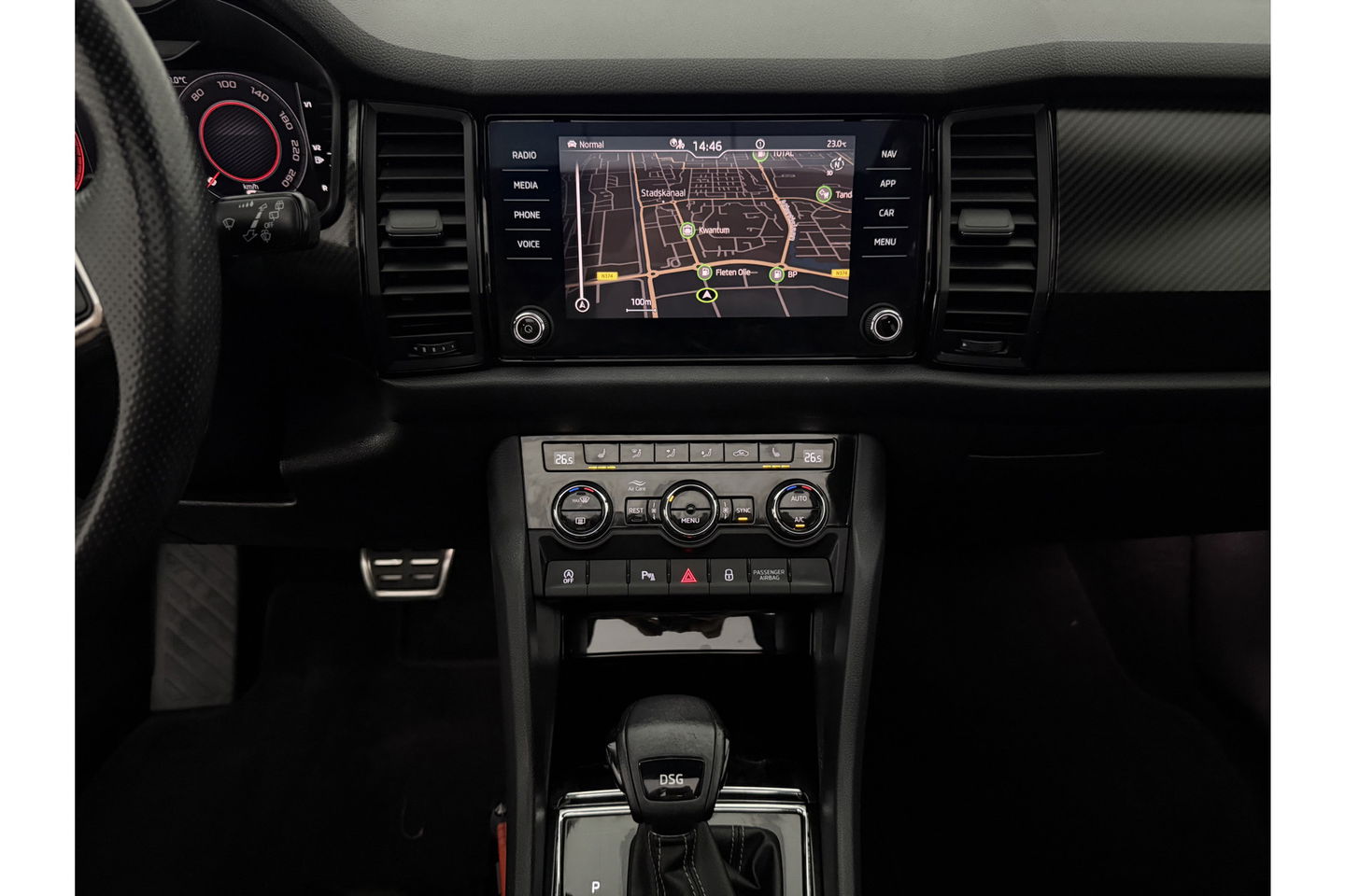 Škoda Kodiaq 1.5 TSI 150PK Sportline 7p Pano LED Sfeer Camera Virtual Carplay Memory Clima Cruise Navi PDC 19''LMV