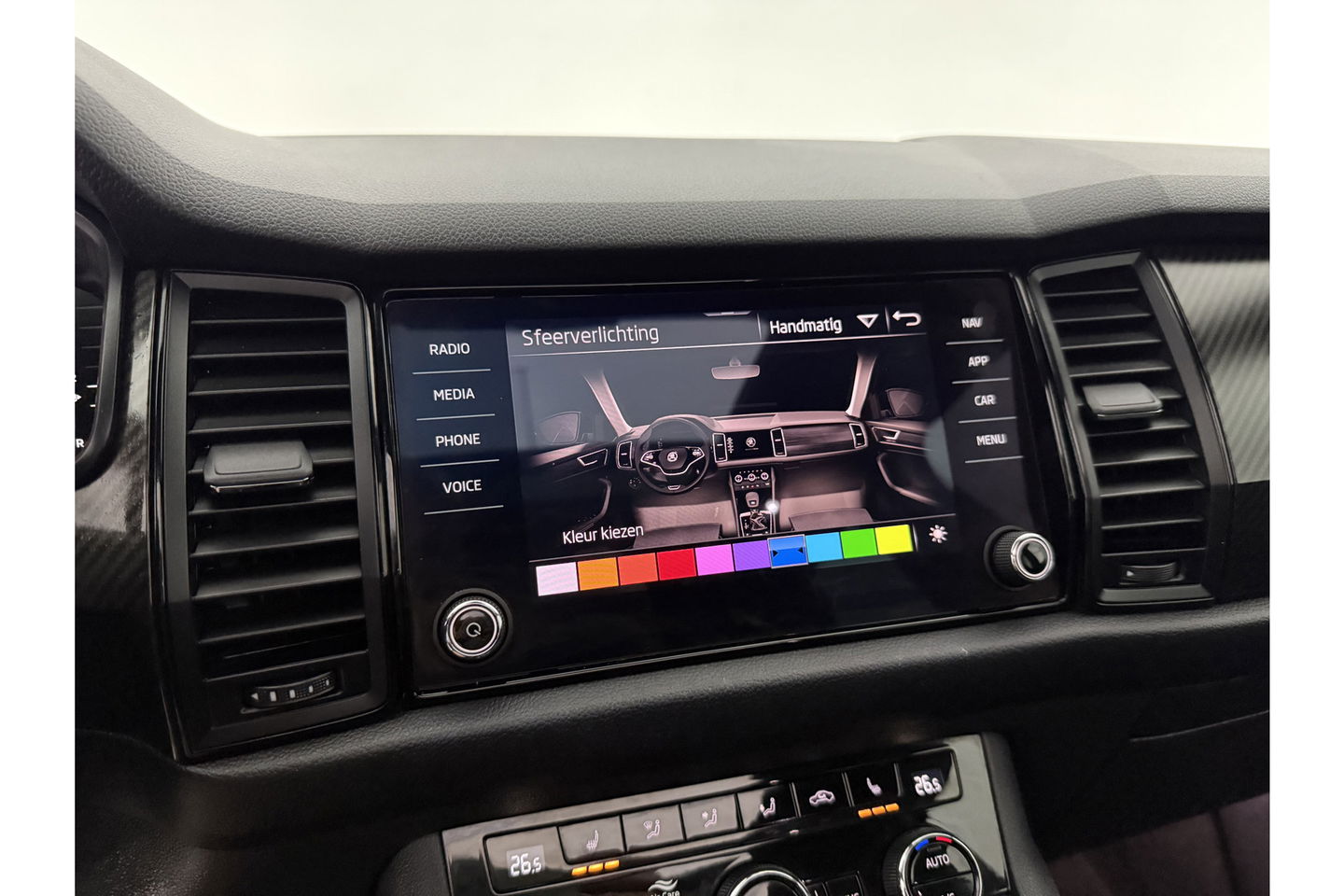 Škoda Kodiaq 1.5 TSI 150PK Sportline 7p Pano LED Sfeer Camera Virtual Carplay Memory Clima Cruise Navi PDC 19''LMV