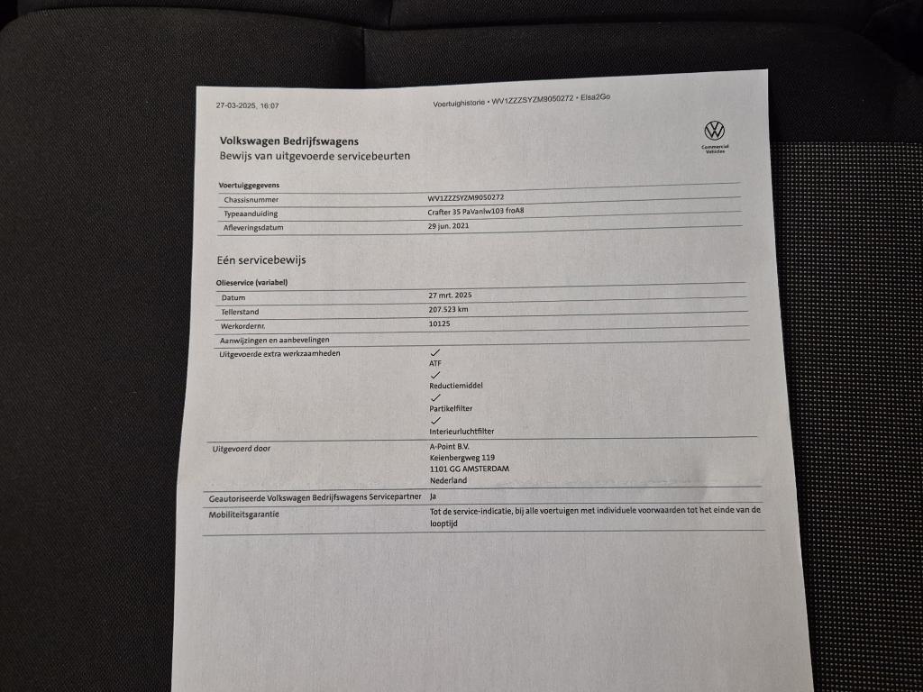 Volkswagen Crafter 35 2.0 TDI L4H3 LAADKLEP / AUTOMAAT / CAMERA / NAVI / CARPLAY