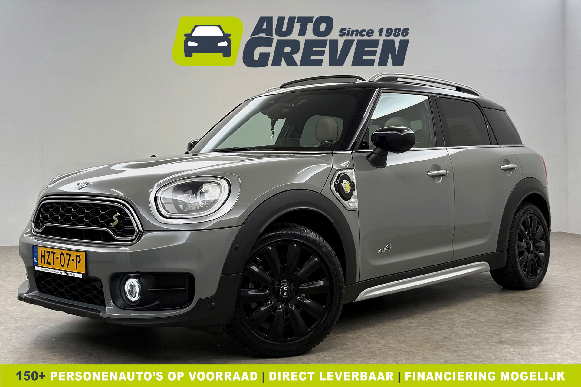 MINI Countryman 1.5 Cooper ALL4 Chili 174PK Hybride Pano Sfeer LED Head-up ACC Camera Carplay Clima Leder Navi PDC 18"LMV