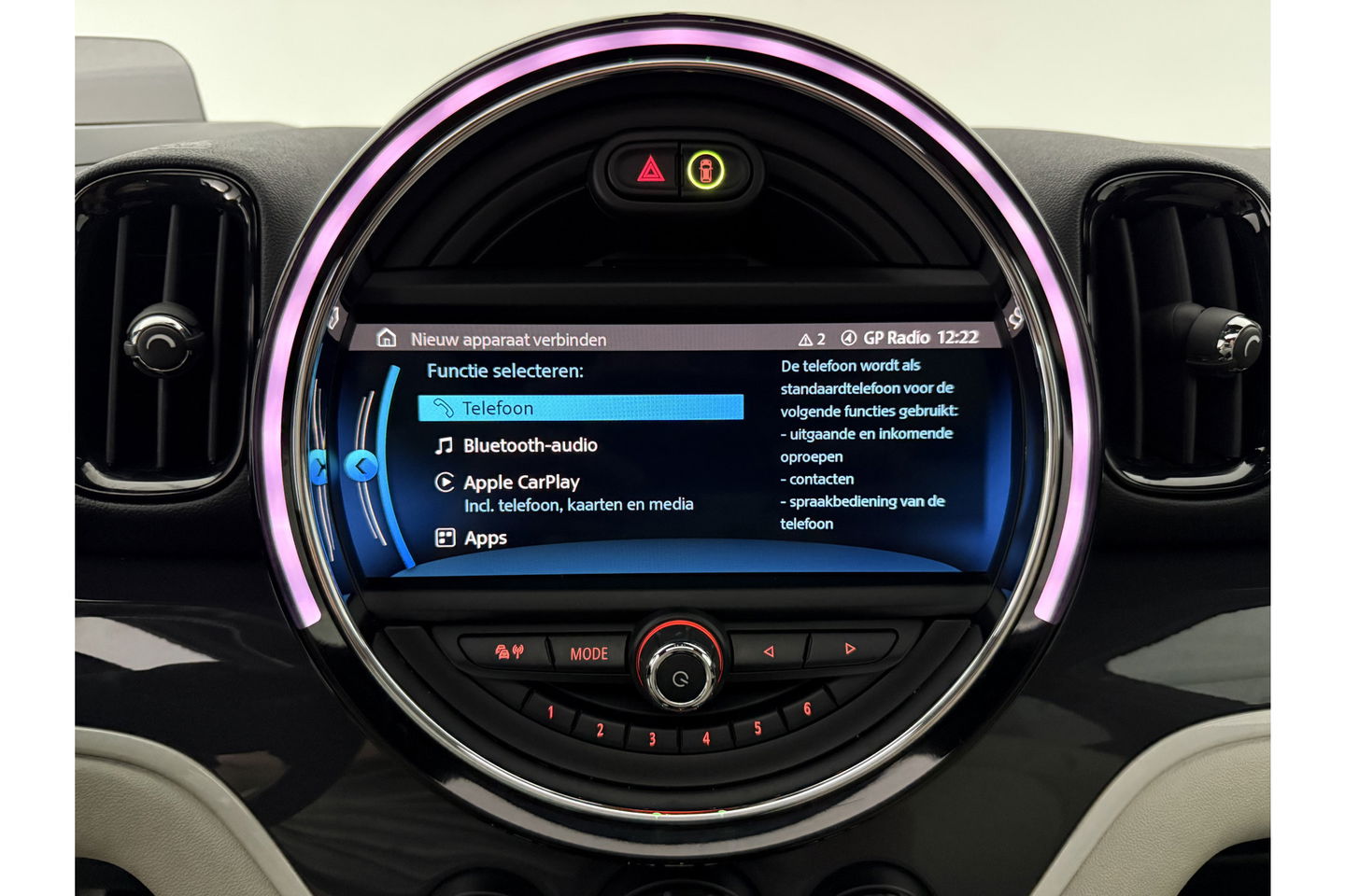 MINI Countryman 1.5 Cooper ALL4 Chili 174PK Hybride Pano Sfeer LED Head-up ACC Camera Carplay Clima Leder Navi PDC 18"LMV