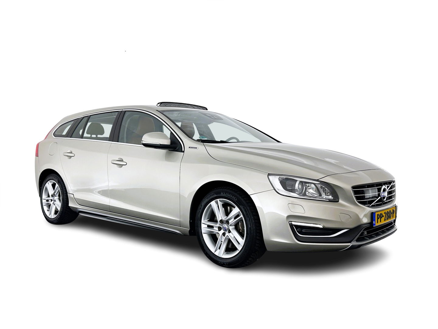 Volvo V60 2.4 D5 Twin Engine Aut. *PANO | LUXURY-LEATHER | XENON | ADAPTIVE-CRUISE | BLIS | MEMORY-PACK | NAVI-FULLMAP | HEATED-COMFORTSEATS | CAMERA | ECC | PDC | CRUISE | 17''ALU | TOWBAR*
