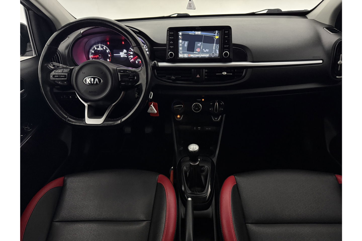 Kia Picanto 1.0 MPi GT-Line Airco Cruise Camera Carplay Navigatie LED Leder 15"LMV