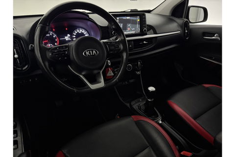 Kia Picanto 1.0 MPi GT-Line Airco Cruise Camera Carplay Navigatie LED Leder 15"LMV