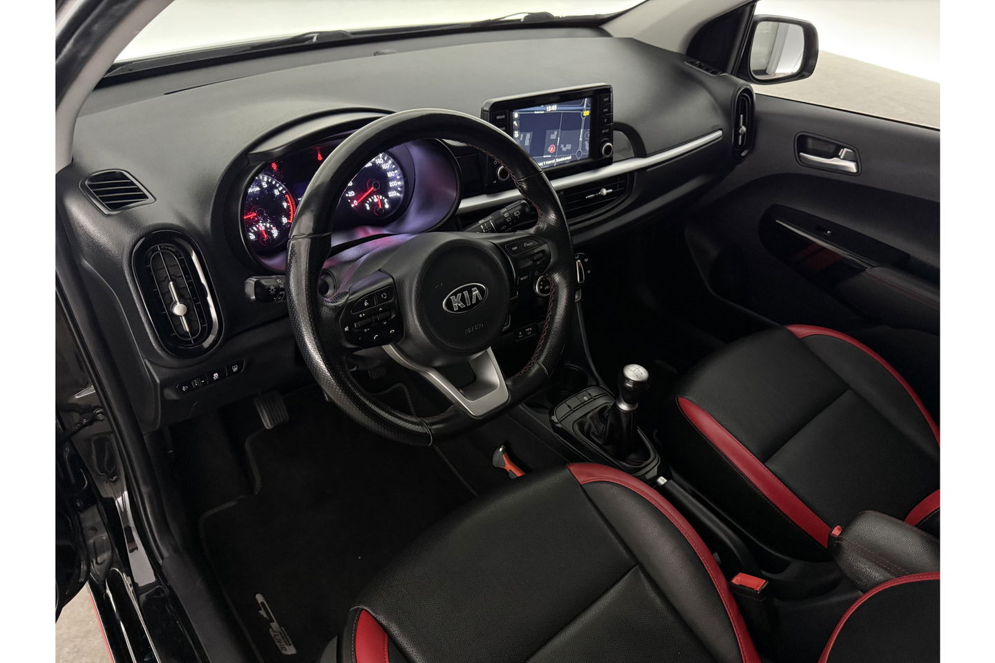 Kia Picanto 1.0 MPi GT-Line Airco Cruise Camera Carplay Navigatie LED Leder 15"LMV