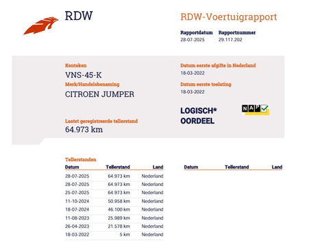 Citroën e-Jumper 70 kWh AC + DC Laden - 100 % Elektrische - L3H2 - Camera - Airco