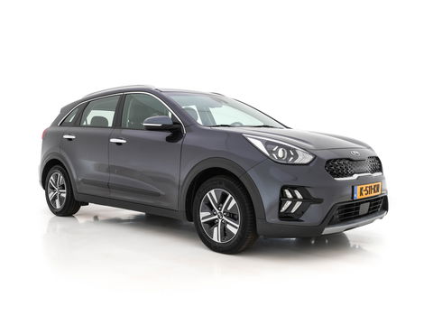 Kia Niro 1.6 GDi Hybrid DynamicLine (INCL-BTW) Aut. *ADAPTIVE-CRUISE | LEATHER-FABRIC | NAVI-FULLMAP | HEATED-COMFORTSEATS | CAMERA | DAB+ | KEYLESS | ECC | DIGI-COCKPIT | SHIFT-PADDLES | LANE-ASSIST | PDC | TOWBAR | 16''ALU*