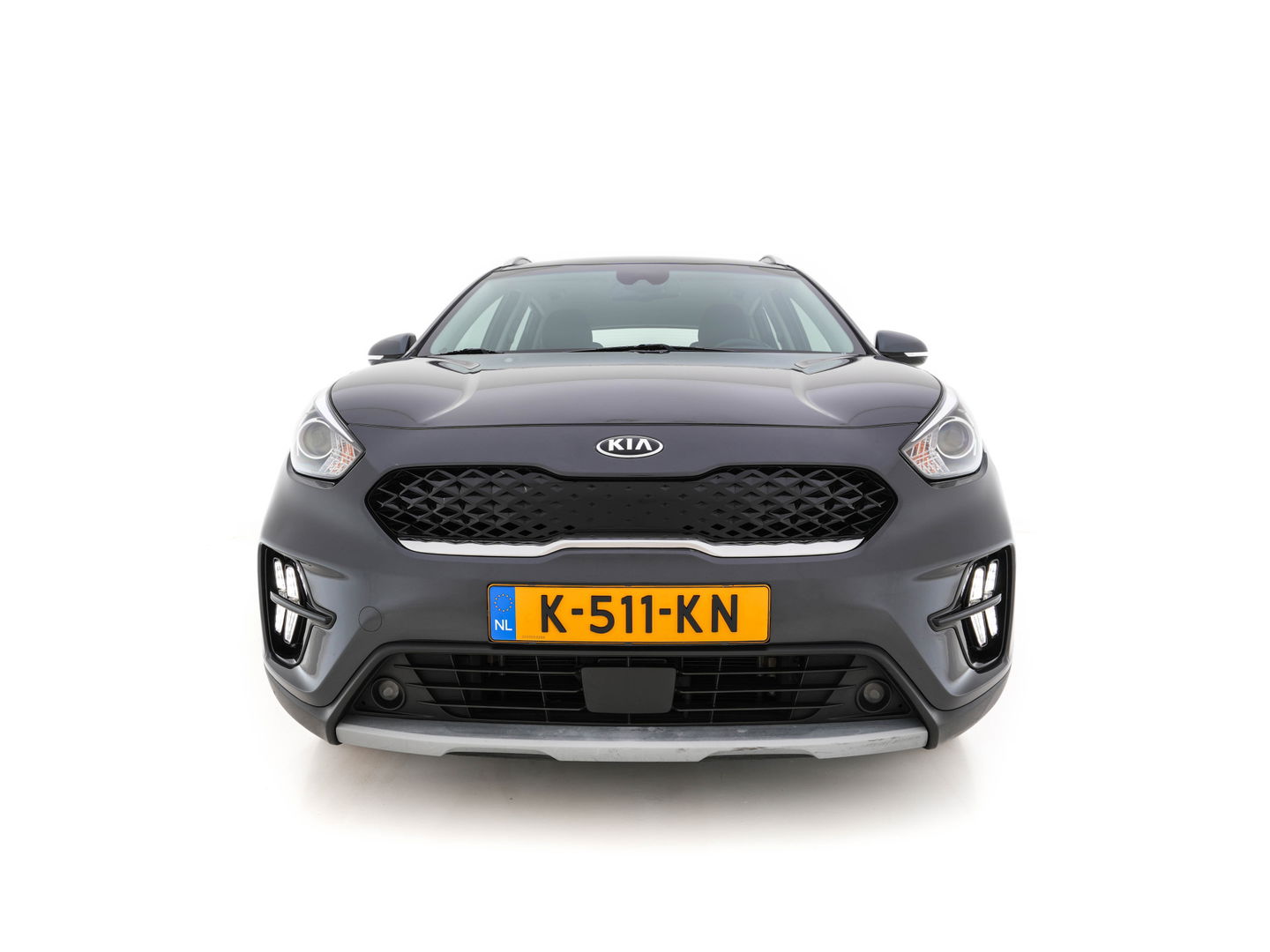 Kia Niro 1.6 GDi Hybrid DynamicLine (INCL-BTW) Aut. *ADAPTIVE-CRUISE | LEATHER-FABRIC | NAVI-FULLMAP | HEATED-COMFORTSEATS | CAMERA | DAB+ | KEYLESS | ECC | DIGI-COCKPIT | SHIFT-PADDLES | LANE-ASSIST | PDC | TOWBAR | 16''ALU*
