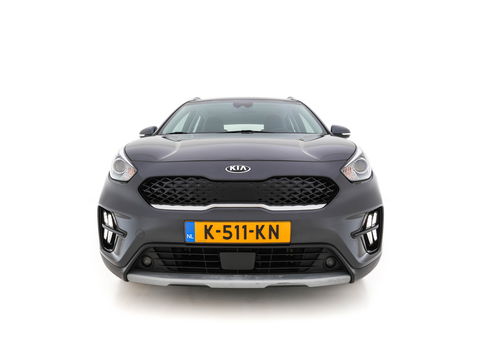 Kia Niro 1.6 GDi Hybrid DynamicLine (INCL-BTW) Aut. *ADAPTIVE-CRUISE | LEATHER-FABRIC | NAVI-FULLMAP | HEATED-COMFORTSEATS | CAMERA | DAB+ | KEYLESS | ECC | DIGI-COCKPIT | SHIFT-PADDLES | LANE-ASSIST | PDC | TOWBAR | 16''ALU*