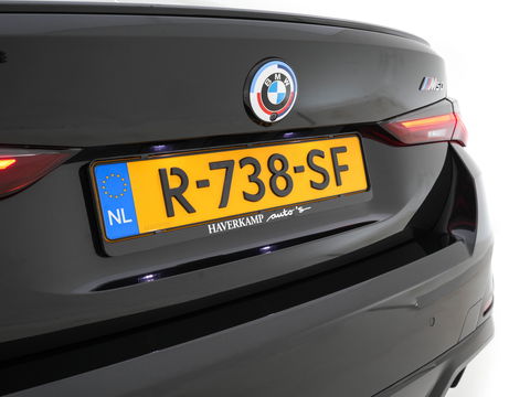 BMW i4 M50 High Executive 84 kWh M-Sportpack [ 3-Fase ] (INCL.BTW) Aut. *HEAD-UP | LUXURY-LEATHER | LASER-LIGHT | ADAPTIVE-CRUISE | HARMAN/KARDON | TOP-VIEW | SPORTSEATS | BLIND-SPOT | WIDE-SCREEN | KEYLESS | DAB+ | NAVI-FULLMAP | 19''ALU | TOWBAR
