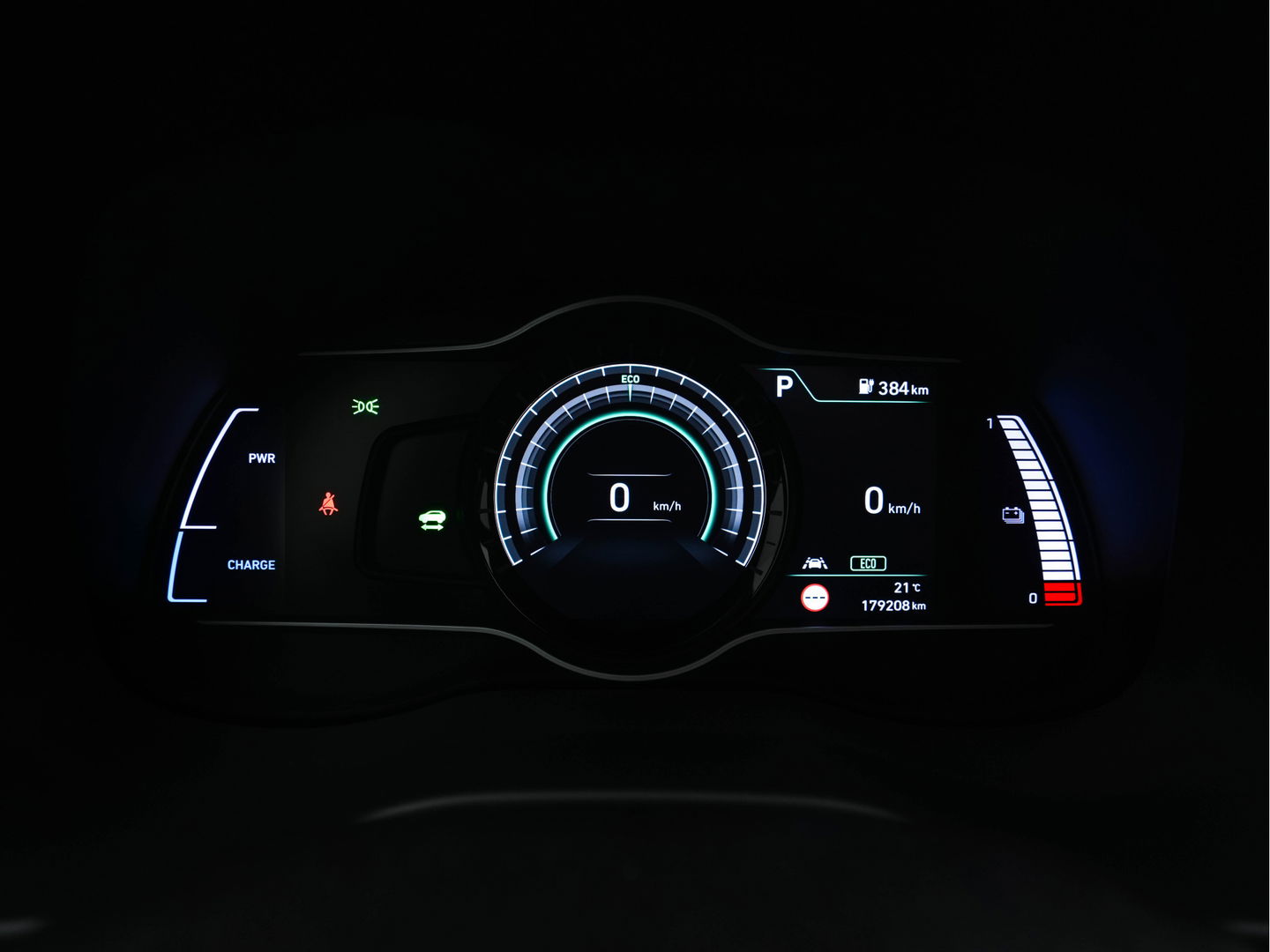 Hyundai KONA EV Premium 64 kWh (INCL-BTW) *PANO | FULL-LEATHER | KRELL-AUDIO | HEAD-UP | FULL-LED | NAVI-FULLMAP | DAB | ADAPT.CRUISE | KEYLESS | CAMERA | BLIND-SPOT | LANE-ASSIST | DIGI-COCKPIT | COMFORT-SEATS | 17''ALU*