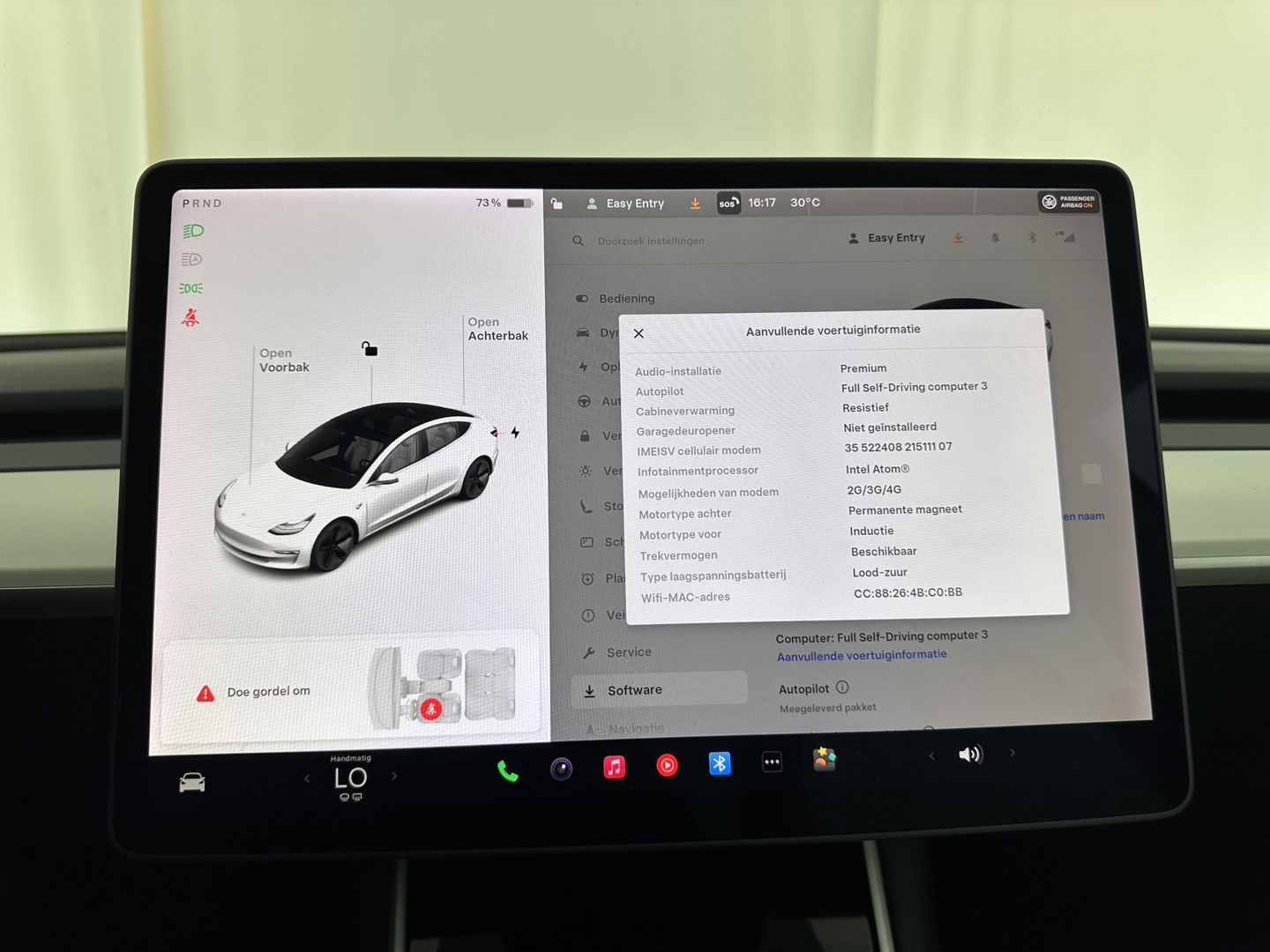 Tesla Model 3 Long Range AWD 75 kWh [ 3-Fase ] (INCL-BTW) Aut. *PANO | AUTO-PILOT | LUXURY-LEATHER | TOWBAR | KEYLESS | FULL-LED | MEMORY-PACK | SURROUND-VIEW | DAB | CARPLAY | DIGI-COCKPIT | LANE-ASSIST | COMFORT-SEATS | 18"ALU*