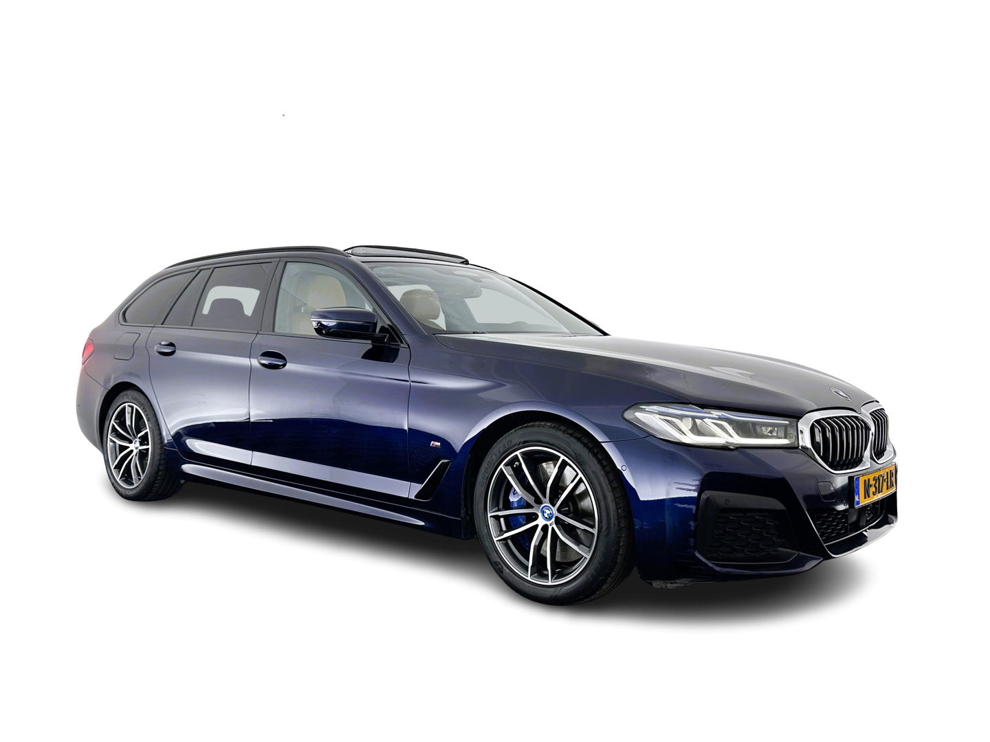 BMW 5 Serie Touring 540d xDrive High Executive Aut. *PANO | LASER-LIGHT | HEAD-UP | LUXURY-LEATHER | BLIND-SPOT | MEMORY-PACK | HARMAN/KARDON | TOP-VIEW | DIGI-COCKPIT | HEATED-COMFORTSEATS | KEYLESS | NAVI-FULLMAP | 18''ALU |