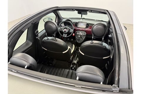 Fiat 500C 1.2 Lounge Cabriolet Clima Cruise Carplay Open Dak LED Leder PDC 16"LMV