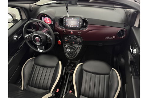Fiat 500C 1.2 Lounge Cabriolet Clima Cruise Carplay Open Dak LED Leder PDC 16"LMV