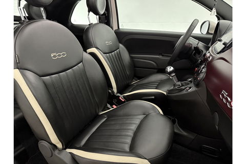 Fiat 500C 1.2 Lounge Cabriolet Clima Cruise Carplay Open Dak LED Leder PDC 16"LMV