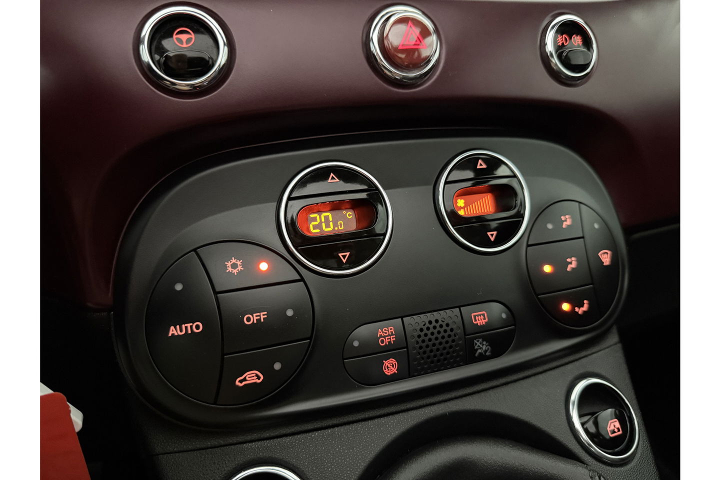 Fiat 500C 1.2 Lounge Cabriolet Clima Cruise Carplay Open Dak LED Leder PDC 16"LMV