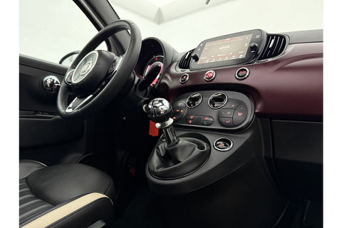 Fiat 500C 1.2 Lounge Cabriolet Clima Cruise Carplay Open Dak LED Leder PDC 16"LMV