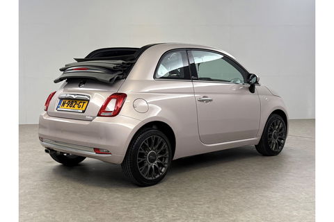 Fiat 500C 1.2 Lounge Cabriolet Clima Cruise Carplay Open Dak LED Leder PDC 16"LMV