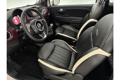 Fiat 500C 1.2 Lounge Cabriolet Clima Cruise Carplay Open Dak LED Leder PDC 16"LMV