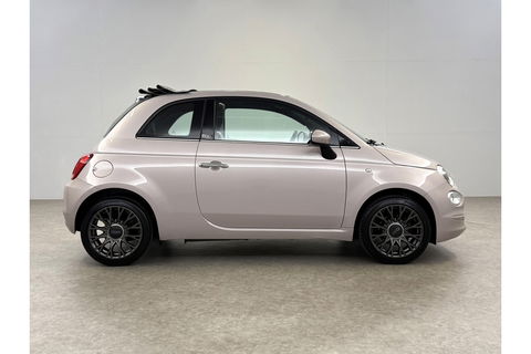 Fiat 500C 1.2 Lounge Cabriolet Clima Cruise Carplay Open Dak LED Leder PDC 16"LMV