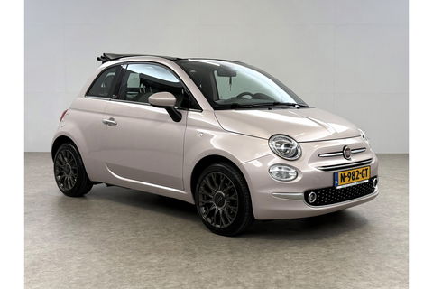 Fiat 500C 1.2 Lounge Cabriolet Clima Cruise Carplay Open Dak LED Leder PDC 16"LMV
