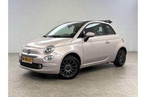 Fiat 500C 1.2 Lounge Cabriolet Clima Cruise Carplay Open Dak LED Leder PDC 16"LMV