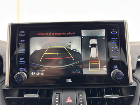 Toyota RAV4 2.5 Hybrid AWD Bi-Tone (INCL.BTW) *LEATHER | FULL-LED | ADAPTIVE-CRUISE | BLINDS-SPOT | TOP-VIEW | JBL-SOUND | KEYLESS | NAVI-FULLMAP | DAB+ | 18''ALU | TOWBAR*