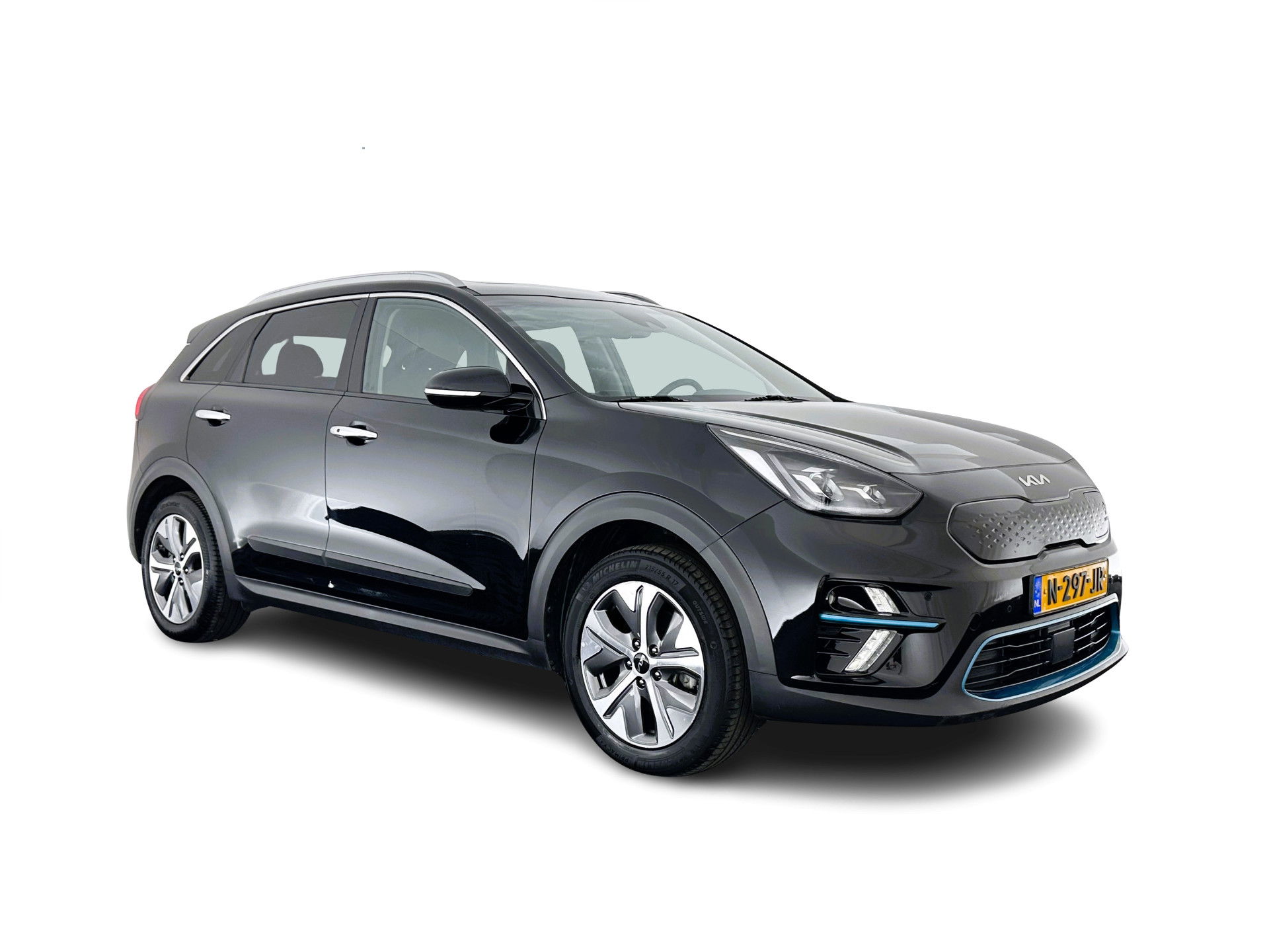 Kia e-Niro DynamicPlusLine 64 kWh (INCL-BTW) Aut.*PANO | 1/2LEATHER | FULL-LED | NAVI-FULLMAP | DAB+ | ADAPTIVE-CRUISE | CAMERA | COMFORT-SEATS | KEYLESS | DIGI-COCKPIT | SHIFT-PADDLES | HEATED-SEATS | CARPLAY | LANE-ASSIST |