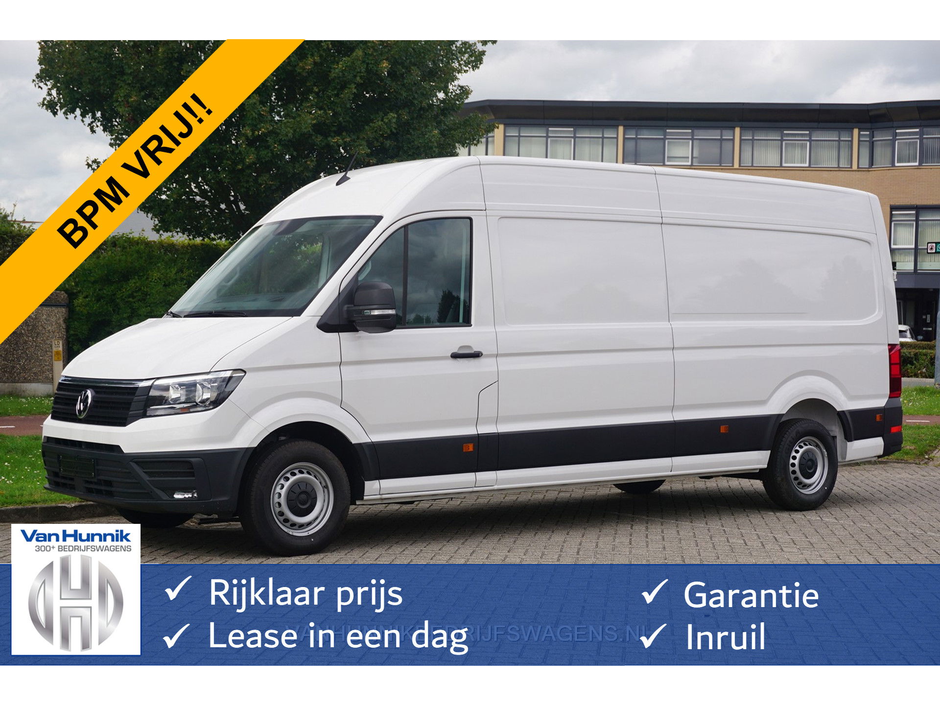 Volkswagen Crafter 35 140PK L4H3 Facelift BPM VRIJ 10" Scherm Apple CP/Android A, 270° deuren!! NR. D02*