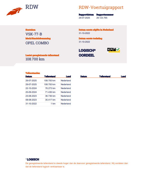 Opel Combo 1.5D L1H1 Edition AIRCO / CRUISE CONTROLE / NAVI / EURO 6