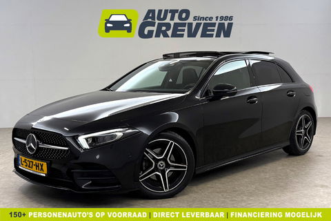 Mercedes-Benz A-Klasse 180 Business Solution AMG Pano Sfeerverl. Virtual LED Clima Cruise Carplay Navi PDC 18"LMV